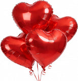 4 Pcs 32 Inch Red Heart Foil Balloons Valentines Wedding Anniversary Party Decor