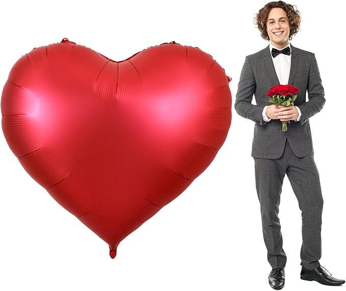 60 Inch Large Red Heart Balloon Huge Love Valentines Wedding Party Decor 1 Pc