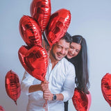 Red Heart Balloons 18 Inch Foil Love Balloons for Wedding Birthday Party