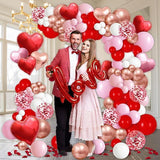 191Pcs Valentines Day Balloon Garland Arch Kit Love Heart Confetti Party Decor
