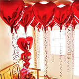 LOVE Heart Foil Balloons 45CM Red Valentines Wedding Birthday Party 10PCS