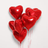 12 Pcs Red Heart Balloons 18 Inch Love Valentines Wedding Birthday Party Decor