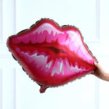 4 Pcs Lip Kiss Foil Balloons Valentines Day Girls Night Party Decor