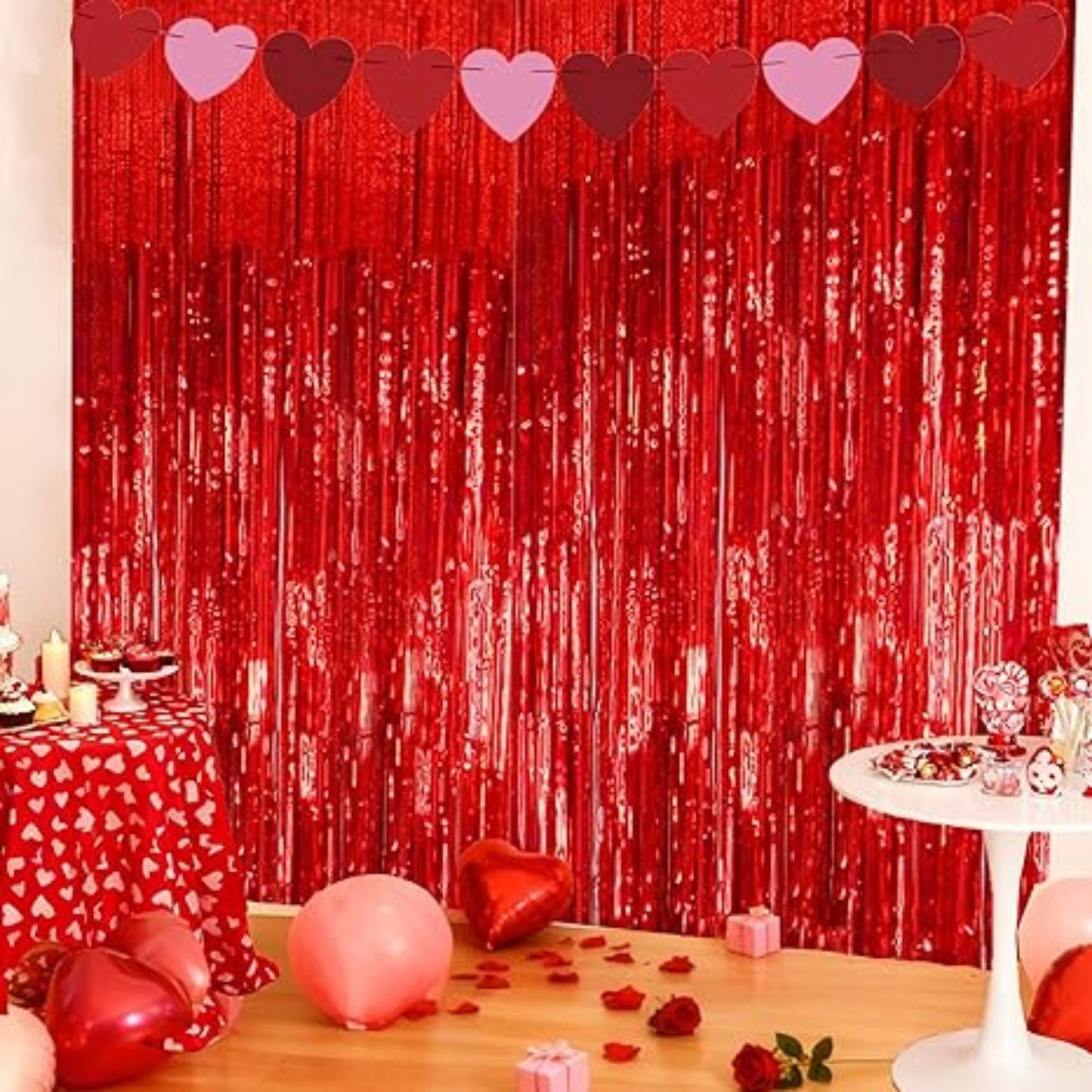Valentines Day Decor Backdrop Banner for Wall Door Indoor Outdoor Party Decor