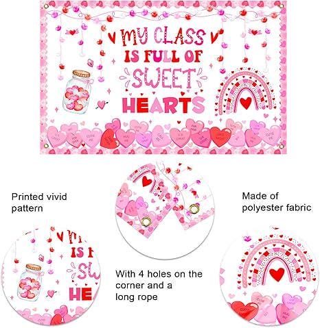 My Class is Full of Sweethearts Valentines Day Classroom Party Banner