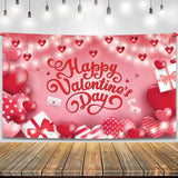 Happy Valentines Day Backdrop Extra Large 72x44 Inch Heart Party Decoration Banner