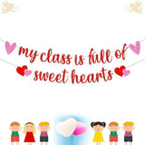 My Class is Full of Sweetheart Banner Red Glitter Valentines Day Classroom Decor