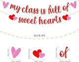 My Class is Full of Sweetheart Banner Red Glitter Valentines Day Classroom Decor