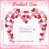 Valentines Day Door Cover Banner Heart Porch Hanging Photo Backdrop Party Decor
