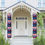 Presidents Day Porch Banner, Patriotic Party Decor (12x71 Inch)
