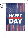 Happy Presidents Day Garden Flag Double Sided Outdoor Yard Banner 12 by 18 Inch