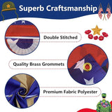 Memorial Day Banner 72 by 48 Inch Patriotic USA Heroes Indoor Outdoor Party Backdrop