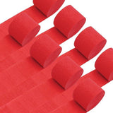 8 Rolls Red Crepe Paper Streamers 656 Ft Party Decorations Valentines Birthday Carnival