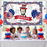 Lincolns Birthday Banner 708x433 Inches Patriotic Wall Art History Classroom