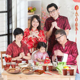 210 Pcs Chinese New Year Party Supplies Dinnerware Set For 30 Guests 2026