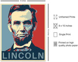 Abraham Lincoln Poster Patriotic Wall Decor Home Office US Wall Art