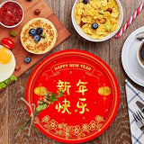 100 Pcs Chinese New Year Party Plates Napkins Cups Set For 25 Guests 2026