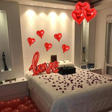 Red Heart Balloons and Love Balloon Kit 21 Pcs Valentines Wedding Party Decorations