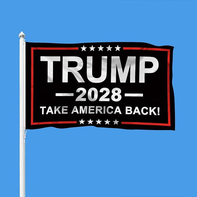 Trump 2028 President Election Funny Banner Yard Porch Outdoor Indoor 3x5 Ft