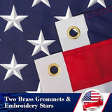 American Flag 3x5 Ft Durable Heavy Duty Polyester Waterproof Fade Resistant Outdoor US Flag