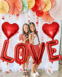 Red Love Heart Balloons for Valentines Day Wedding Bridal Shower Party Decor