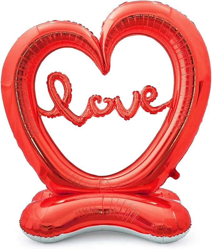 1 Pc Giant Heart Balloon Red Love Foil Balloon for Valentines Day Wedding Anniversary Party