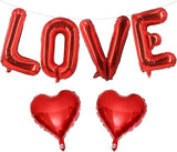 16 Inch Red Heart Balloons 6 Pcs Love Letter Balloons Banner for Valentines Day Wedding Party