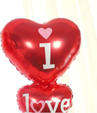 38 Inch I Love U Red Heart Foil Balloons 2 Pcs for Valentines Day Wedding Anniversary Party