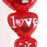 38 Inch I Love U Red Heart Foil Balloons 2 Pcs for Valentines Day Wedding Anniversary Party