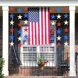 Star Garland 4 Pack Red White Blue Patriotic Decorations Presidents Day Party
