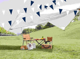 50 Feet Dark Blue White Pennant Banner Triangle Bunting Flags Party Decorations 30 Pcs