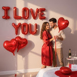 16 Inch I Love You Letter Balloons Red Heart Foil Valentines Wedding Party Decor