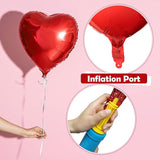 24 Pcs Heart Foil Balloons Red Pink Gold 18 Inch Mylar Valentines Wedding Party Decor