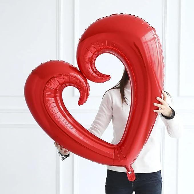40 Inch Red Heart Foil Balloons Valentines Love Wedding Party Decor 2 Pcs