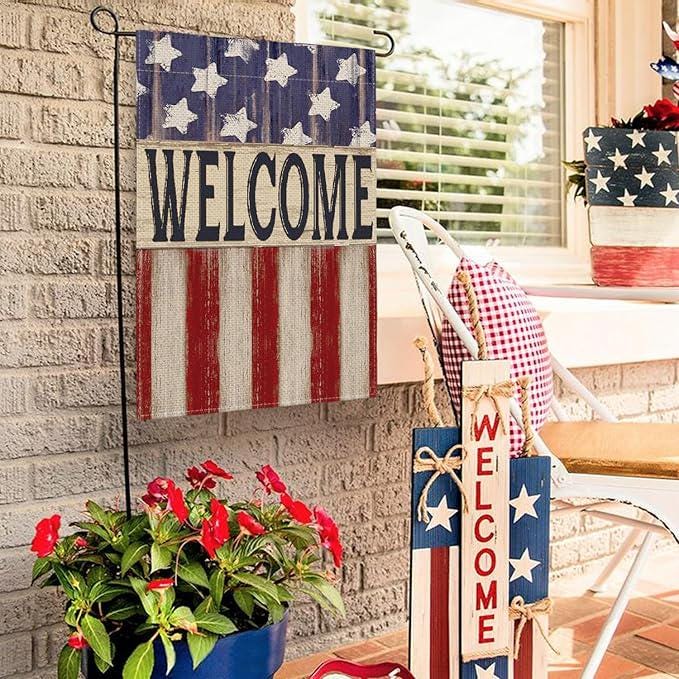 Colorlife Patriotic President Day Garden Flag Double Sided Yard Decoration