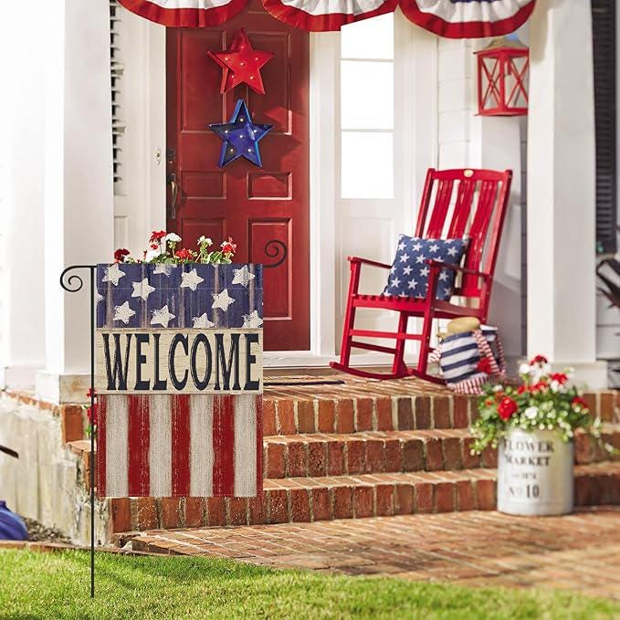 Colorlife Patriotic President Day Garden Flag Double Sided Yard Decoration