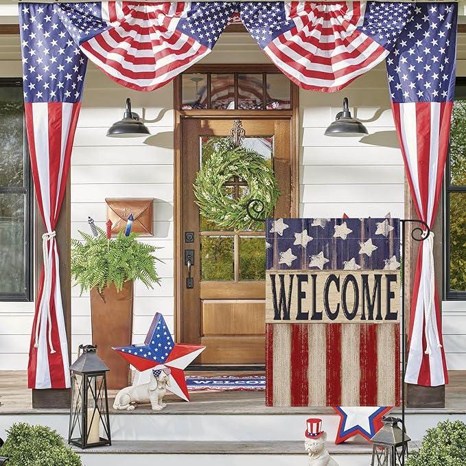 Colorlife Patriotic President Day Garden Flag Double Sided Yard Decoration