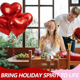 4 Pcs 32 Inch Red Heart Foil Balloons Valentines Wedding Anniversary Party Decor