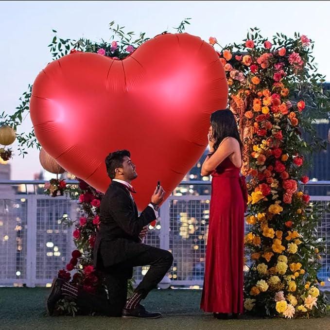 60 Inch Large Red Heart Balloon Huge Love Valentines Wedding Party Decor 1 Pc