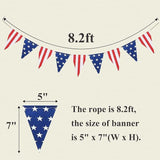 American Stars Stripes Flag Bunting Triangle Banner Patriotic Party Decoration President Day