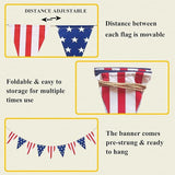 American Stars Stripes Flag Bunting Triangle Banner Patriotic Party Decoration President Day