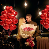 32 Pcs 18 Inch Red Heart Foil Balloons Valentines Wedding Anniversary Party Decor
