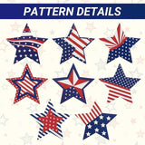 10 Pack Patriotic Red White Blue Star Banner Flags President Day Party Decoration