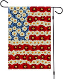 Poppy American Garden Flag 12x18 Inch Double Sided Patriotic President Day Yard Decor