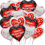 Happy Valentines Day Balloons 18 Inch Heart I Love You Valentines Party Decor 15 Pcs
