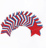 62ft Patriotic Red White Blue Star Streamers Garland Banner President Day Party Decor