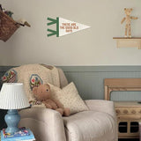 Good Old Days Pennant Banner Inspirational Canvas Wall Art Kids Room Decor