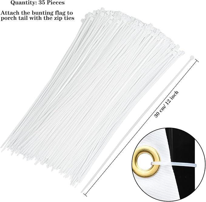 American Flag Bunting Patriotic Pleated Fan USA Flags President Day Outdoor Decoration