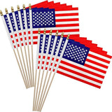 Mini American Flags, 12 Pack - Patriotic Party Decorations
