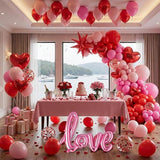 Valentines Day Balloon Garland Arch Kit Pink Red Heart Love Balloons Party Decor